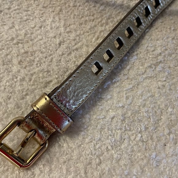 NWOT Burberry gold metallic belt Big size - Picture 4 of 6